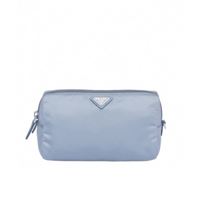 Prada 2020 Nylon Pouch Clutch Bag ,20CM - 프라다 2020 나일론 여성용 파우치 클러치백,1NE693-3,20CM,스카이블루