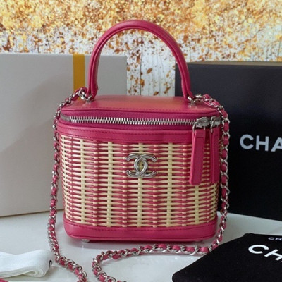 Chanel 2020 Leather Tote Shoulder Bag,15CM - 샤넬 2020 레더 토트 숄더백,CHAB1561,15CM,핑크