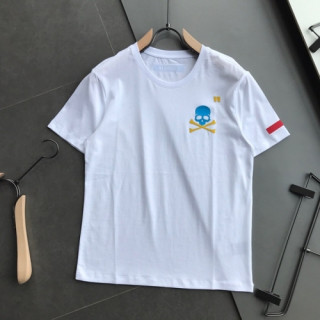 [마스터마인드]Mastermind Japan 2020 Mens Logo Cotton Short Sleeved Tshirts - 마스터마인드 2020 남성 로고 코튼 반팔티 Mas0105x.Size(m - 3xl).화이트