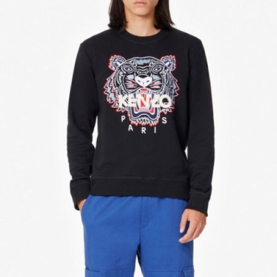 [겐조]Kenzo 2019 Mm/Wm Signature Tiger Cotton Tshirts - 겐조 2019 남자 시그니처 타이거 코튼 맨투맨 Ken0115x.Size(m - 2xl).블랙