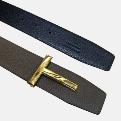 TomFord 2020 Mens Leather Belt - 톰포드 2020 남성용 레더 벨트 TFBT0005,그레이