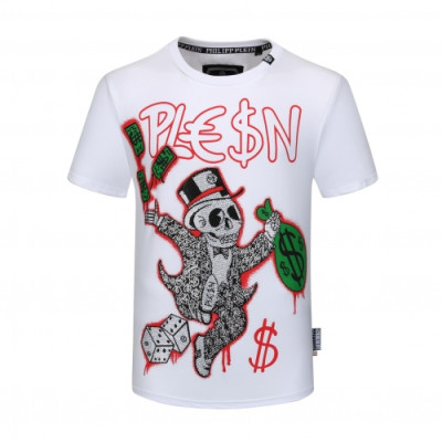 [필립플레인]Philipp-plein 2020 Mens Logo Cotton Short Sleeved Tshirts - 필립플레인 2020 남성 로고 코튼 반팔티 Phi0118x.Size(m - 4xl).화이트