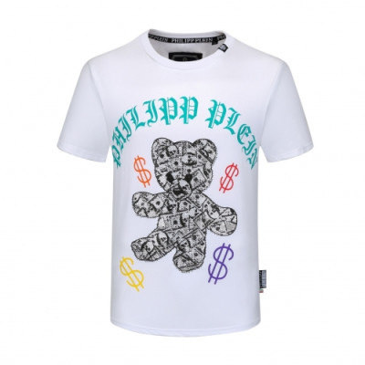 [필립플레인]Philipp-plein 2020 Mens Logo Cotton Short Sleeved Tshirts - 필립플레인 2020 남성 로고 코튼 반팔티 Phi0122x.Size(m - 4xl).화이트