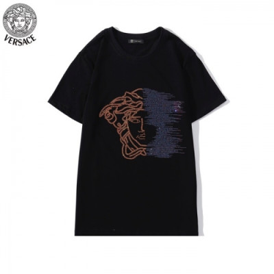 [베르사체]Versace 2020 Mens Logo Short Sleeved Tshirts - 베르사체 2020 남성 메두사 반팔티 Ver0680x.Size(s - 2xl).블랙