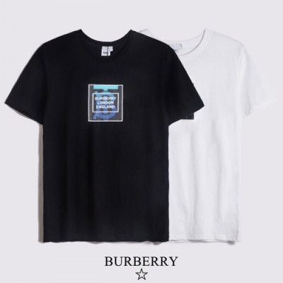 [버버리]Burberry 2020 Mm/Wm Logo Cotton Short Sleeved Tshirts - 버버리 2020 남/녀 로고 코튼 반팔티 Bur02829x.Size(s - 2xl).블랙