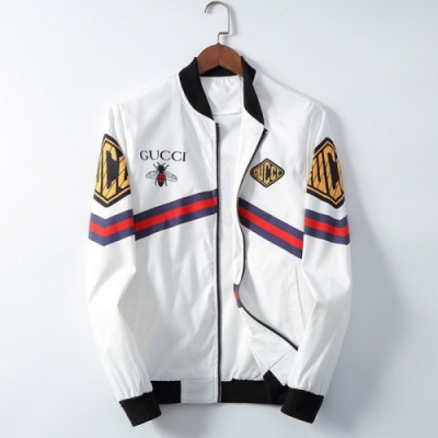 [구찌]Gucci 2020 Mens Logo Casual Jackets - 구찌 2020 남성 로고 캐쥬얼 자켓 Guc02971x.Size(m - 3xl).화이트