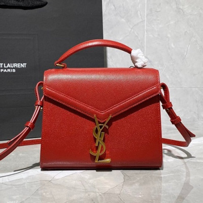 Saint Laurent 2020 Women Cassandra Chain Shoulder Bag,20CM - 입생로랑 2020 여성용 카산드라 체인 숄더백 602716, SLB0568,20CM,레드