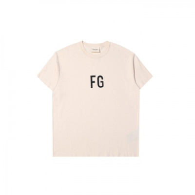 [피어오브갓]Fear of god 2020 Mm/Wm Minimal Cotton Short Sleeved Tshirts - 피어오브갓 2020 남/녀 미니멀 코튼 반팔티 Fea0186x.Size(xs - l).아이보리