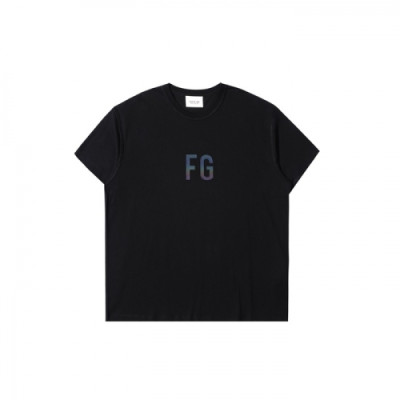 [피어오브갓]Fear of god 2020 Mm/Wm Minimal Cotton Short Sleeved Tshirts - 피어오브갓 2020 남/녀 미니멀 코튼 반팔티 Fea0187x.Size(xs - l).블랙