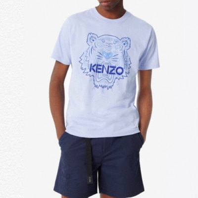[겐조]Kenzo 2020 Mm/Wm Tiger Cotton Short Sleeved Tshirts - 겐조 2020 남/녀 타이거 캐쥬얼 코튼  반팔티 Ken0120x.Size(s - 2xl).블루