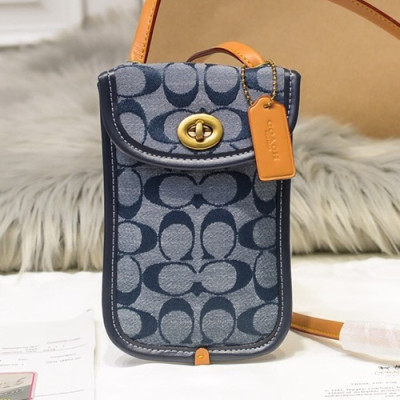 Coach 2020 Phone Bag / Shoulder Bag,14.5cm - 코치 2020 여성용 폰백 / 숄더백 COAB0244,14.5cm,블루