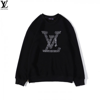 [루이비통]Louis vuitton 2020 Mens Casual Cotton Tshirts - 루이비통 2020 남성 캐쥬얼 코튼 긴팔티 Lou02121x.Size(m - 2xl).블랙