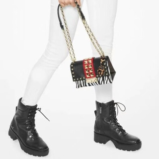 Michael Kors 2020 Ladies Leather Shoulder Bag,18cm - 마이클 코어스 2020 여성용 레더 숄더백,MKB0337,18cm,블랙