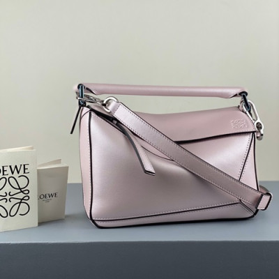 Loewe 2020 Puzzle Small Shoulder Bag, 24CM - 로에베 2020 퍼즐 스몰 숄더백 ,LOEB0431, 24CM,펄핑크