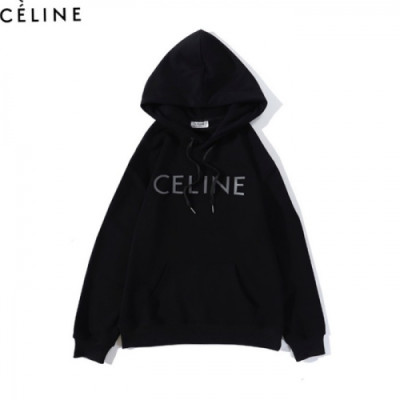 [셀린느]Celine 2020  Mm/Wm Logo Cotton Hoodie - 셀린느 2020 남자 로고 코튼 후디 Cel0073x.Size(m - 2xl).블랙