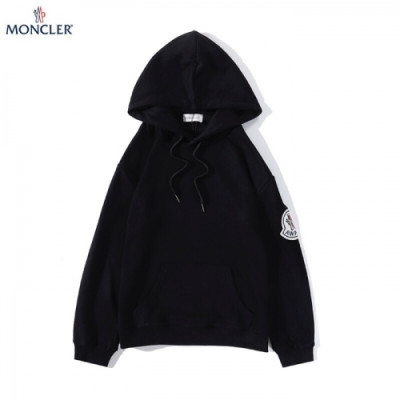 [몽클레어]Moncler 2020 Mens Logo Casual Cotton Hoodie - 몽클레어 2020 남성 로고 캐쥬얼 코튼 후디 Moc01820x.Size(m - 2xl).블랙