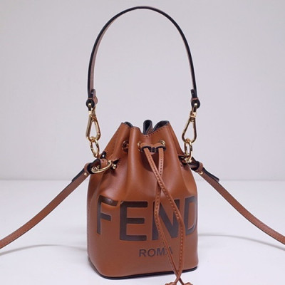 Fendi 2020 Mon Tresor Bucket Tote Shoulder Bag ,18CM - 펜디 2020 몬 트레조 버킷 토트 숄더백  FENB0584,18CM,브라운