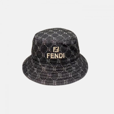 Fendi 2020 Mm / Wm Denim Cap - 펜디 2020 남여공용 데님 모자 FENM0010, 블랙