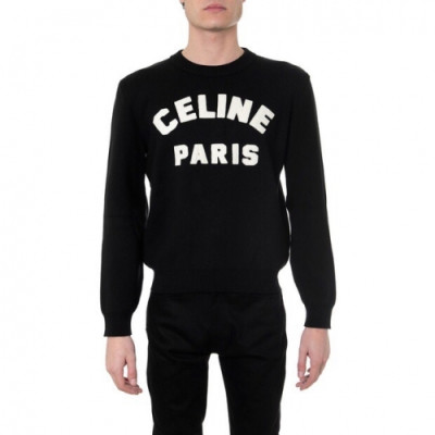 [셀린느]Celine 2020  Mm/Wm Hedi Slimane Logo Sweaters - 셀린느 2020 남/녀 로고 스웨터 Cel0075x.Size(s - l).블랙