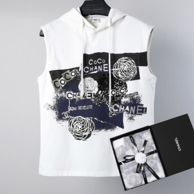 [샤넬]Chanel 2020 Mm/Wm Logo Casual Cotton Vest - 샤넬 2020 남/녀 로고 캐쥬얼 코튼 베스트 Cnl0603x.Size(s - l).화이트