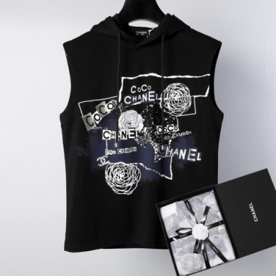 [샤넬]Chanel 2020 Mm/Wm Logo Casual Cotton Vest - 샤넬 2020 남/녀 로고 캐쥬얼 코튼 베스트 Cnl0604x.Size(s - l).블랙