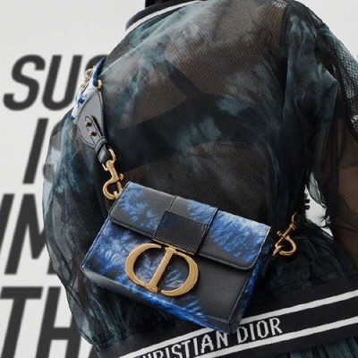 Dior 2020 Leather CD Buckle Shoulder Bag - 디올 2020 레더 CD 버클 여성용 숄더백  DIOB0596, 블루