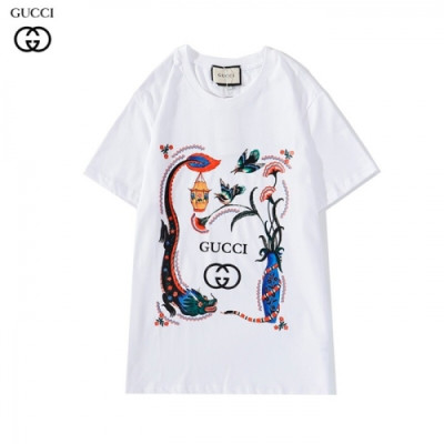 [매장판]Gucci 2020 Mm/Wm Logo Short Sleeved Tshirts - 구찌 2020 남자 로고 반팔티 Guc02990x.Size(s - 2xl).화이트