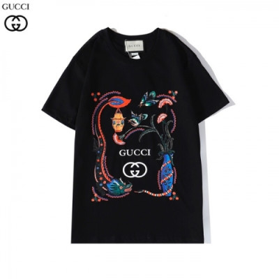 [매장판]Gucci 2020 Mm/Wm Logo Short Sleeved Tshirts - 구찌 2020 남자 로고 반팔티 Guc02991x.Size(s - 2xl).블랙