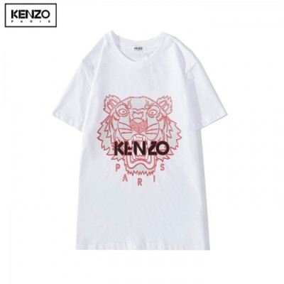 [겐조]Kenzo 2020 Mm/Wm Tiger Cotton Short Sleeved Tshirts - 겐조 2020 남/녀 타이거 캐쥬얼 코튼  반팔티 Ken0126x.Size(s - 2xl).화이트