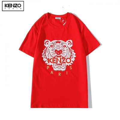 [겐조]Kenzo 2020 Mm/Wm Tiger Cotton Short Sleeved Tshirts - 겐조 2020 남/녀 타이거 캐쥬얼 코튼  반팔티 Ken0128x.Size(s - 2xl).레드