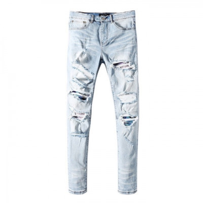 [아미리]Amiri 2020 Mens Trendy Denim Pants - 아미리 2020 남성 트렌디 데님 팬츠 Ami0107x.Size(29 - 40).블루