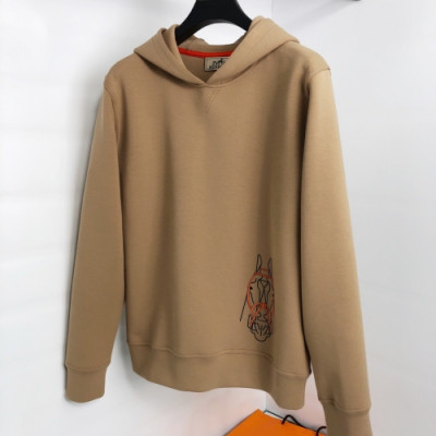 [에르메스]Hermes 2020 Mens Logo Casual Cotton Hoodie - 에르메스 2020 남성 로고 캐쥬얼 코튼 후드티 Her0510x.Size(m - 2xl).카멜