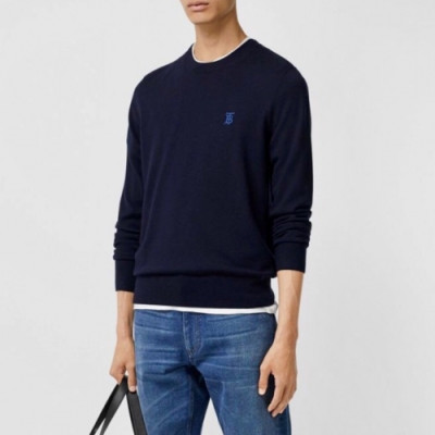 [버버리]Burberry 2020 Mens Logo Cashmere Sweaters - 버버리 2020 남성 로고 캐시미어 스웨터 Bur02875x.Size(s - 2xl).네이비