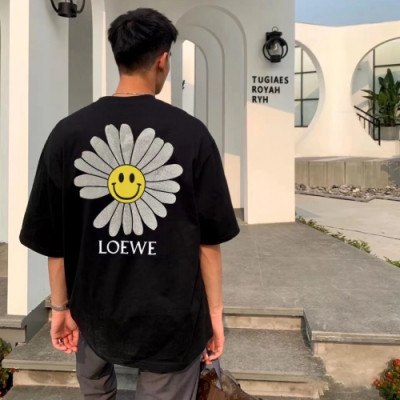 [로에베]Loewe 2020 Mm/Wm Smile Short Sleeved Tshirts - 로에베 2020 남자 스마일 실켓 반팔티 Loe0287x.Size(s - 2xl).블랙