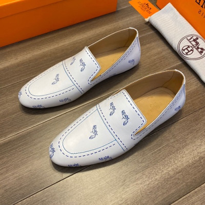 Hermes 2020 Mens Leather Loafer - 에르메스 2020 남성용 레더 로퍼  HERS0329,Size(240 - 270).화이트