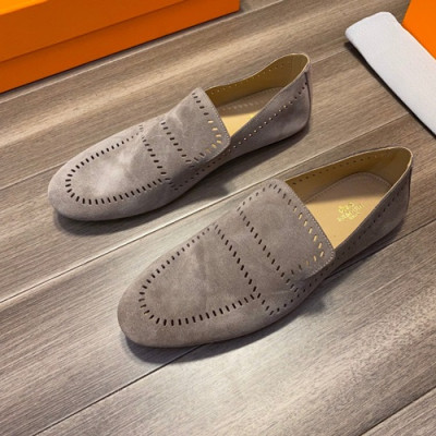 Hermes 2020 Mens Suede Loafer - 에르메스 2020 남성용 스웨이드 로퍼  HERS0331,Size(240 - 270).그레이