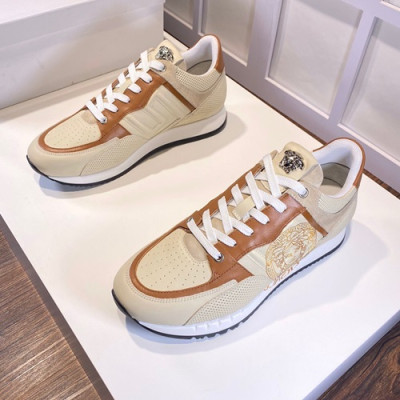 Versace 2020 Mens Leather Sneakers - 베르사체 2020 남성용 레더 스니커즈 VERS0497,Size (240 - 270).베이지