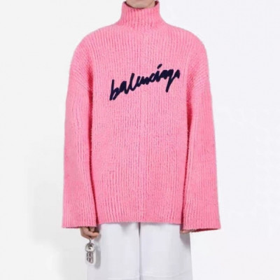 [발렌시아가]Balenciaga 2020 Mm/Wm Logo Crew-neck Sweaters - 발렌시아가 2020 여자 로고 크루넥 스웨터 Bal0740x.Size(xs - m).핑크