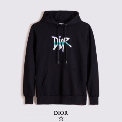 [디올]Dior 2020 Mm/Wm  Logo Casual Cotton Hoodie - 디올 2020 남/녀 로고 캐쥬얼 코튼 후디 Dio0792x.Size(s - 2xl).블랙
