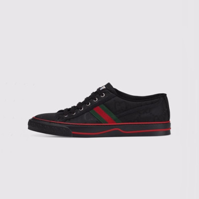 Gucci 2020 Mm / Wm Canvas Sneakers -  구찌 2020 남여공용 캔버스 스니커즈 GUCS1203,Size(225 - 270).블랙