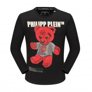 [필립플레인]Philipp Plein 2020  Mens Skull Logo Cotton Man-to-man Tshirt - 필립플레인 2020 남성 스컬 로고 코튼 맨투맨 Phi0125x.Size(m - 3xl).블랙