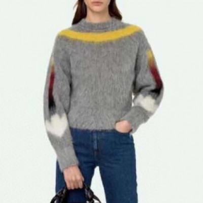 Off-white Womens Brush Mohair Knit Sweater - 오프화이트 여자 브러쉬 모헤어 니트 스웨터 - off525x