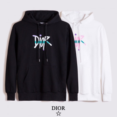 [디올]Dior 2020 Mm/Wm  Logo Casual Cotton Hoodie - 디올 2020 남/녀 로고 캐쥬얼 코튼 후디 Dio0794x.Size(s - 2xl).화이트