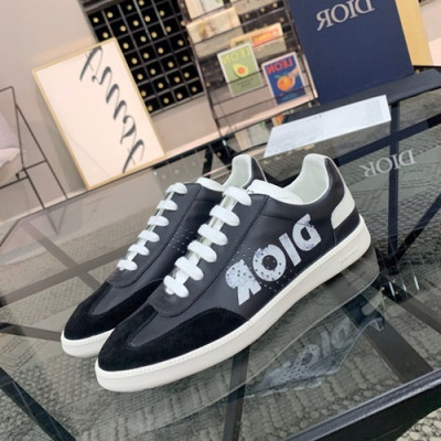 Dior 2020 Mens Leather Sneakers - 디올 2020 남성용 레더 스니커즈 DIOS0202,Size (240 - 275).블랙