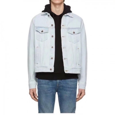 [오프화이트]Off-white 2020 Mens Logo Casual Denim Jackets - 오프화이트 2020 남성 로고 캐쥬얼 데님 재킷 Off0529x.Size(m - 2xl).블루