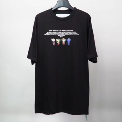 [오프화이트]Off-white 2020 Mm/Wm Printing Logo Crew - neck Cotton Short Sleeved Tshirts - 오프화이트 2020 남/녀 프린팅 로고 코튼 반팔티 Off0539x.Size(s - xl).블랙