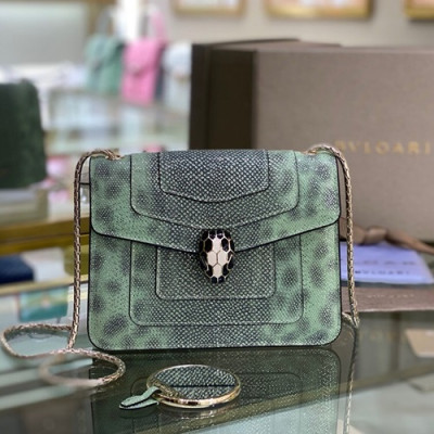 Bvlgari 2020 Serpenti Chain Shoulder Bag,20CM - 불가리 2020 세르펜티 체인 숄더백,BVLB0258,20cm,그린