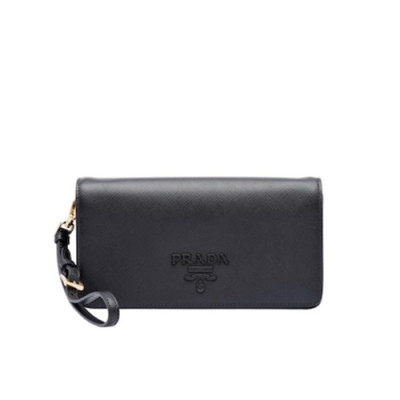 Prada 2020 Leather Chain Shoulder Cross Bag / Clutch Bag ,18.5CM - 프라다 2020 레더 체인 숄더 크로스백 / 클러치백 ,1DH029-3,18.5CM,블랙