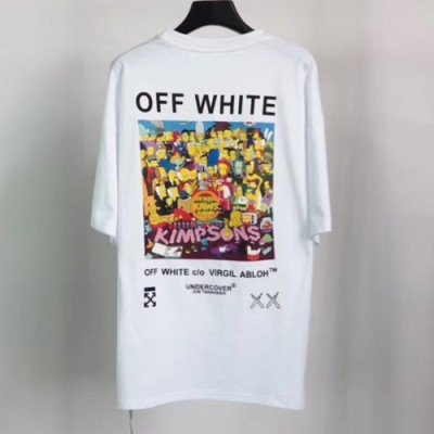 [오프화이트]Off-white 2020 Mm/Wm Printing Logo Crew - neck Cotton Short Sleeved Tshirts - 오프화이트 2020 남/녀 프린팅 로고 코튼 반팔티 Off0542x.Size(s - xl).화이트