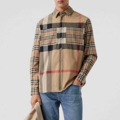 [버버리]Burberry 2020 Mens Vintage Basic Cotton Tshirts - 버버리 2020 남성 빈티지 베이직 코튼 셔츠 Bur02890x.Size(s - 2xl).브라운